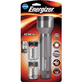 👉 Energizer zaklamp Metal LED 2D, inclusief 2 D batterijen, op blister