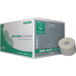 👉 Europroducts toiletpapier met dop, 1-laags, 150 meter, eco, pak van 36 rollen