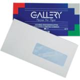 👉 Gallery enveloppen ft 114 x 229 mm, met venster rechts, gegomd, pak van 50 stuks