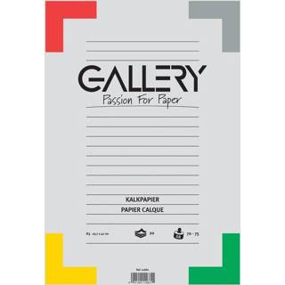 👉 Gallery kalkpapier, ft 29,7 x 42 cm (A3), blok van 20 vel