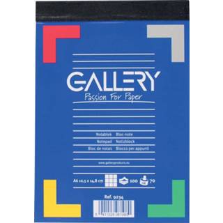 Gallery notitieblok, ft A6, geruit 5 mm, blok van 100 vel