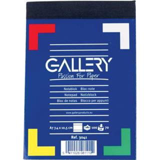 👉 Gallery notitieblok, ft A7, gelijnd, blok van 100 vel