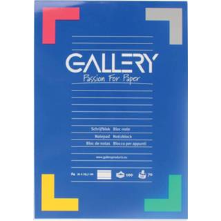 👉 Gallery schrijfblok, ft A4, gelijnd, blok van 100 vel