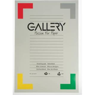 👉 Gallery tekenblok, houtvrij papier, 120 g/m²,ft 29,7 x 42 cm (A3), blok van 24 vel
