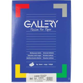 👉 Gallery witte etiketten ft 48,3 x 25,4 mm (b x h), ronde hoeken, doos van 4.400 etiketten