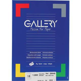 👉 Gallery witte etiketten ft 66 x 46,6 mm (b x h), ronde hoeken, doos van 1.800 etiketten