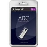 👉 Integral ARC USB stick 2.0, 32 GB, zilver