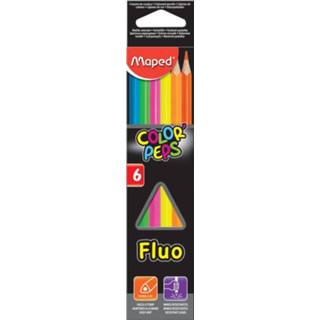 👉 Maped driehoekig kleurpotlood Color'Peps Fluo