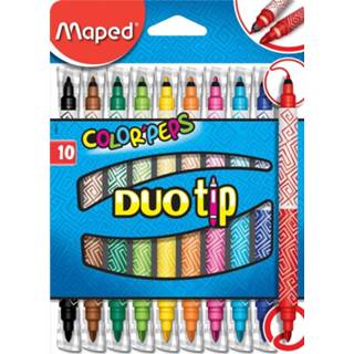 👉 Maped viltstift Color'Peps Duo Tip, doos met 10 stuks