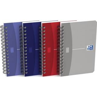 👉 Oxford Office Essentials notitieboekje, 180 bladzijden, ft 9 x 14 cm, geruit 5 mm, geassorteerde kleuren
