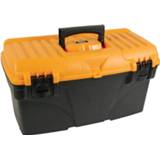 👉 Perel gereedschapskoffer, ft 43,2 x 25 x 23,8 cm, leeg geleverd, zwart/geel