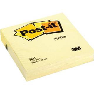 👉 Post-it Notes ft 101 x 101 mm, geel, blok van 200 vel