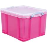 👉 Really Useful Box opbergdoos 35 liter, transparant, helroze