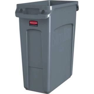 👉 Rubbermaid afvalcontainer Slim Jim, 60 liter, grijs