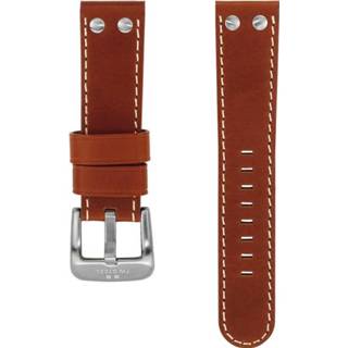 👉 Horlogeband wit leder leather cognac TW Steel TWB24S / TW24S 22mm + stiksel 8719217079137