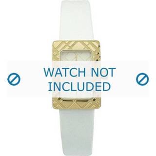 👉 Horlogeband wit leder leather onbekend Burberry BU1163 8719217078895