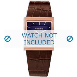 👉 Horlogeband bruin leder leather Police 10849M 28mm 8719217084254