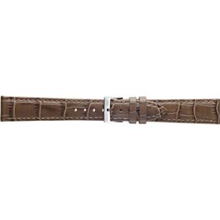👉 Horlogeband croco leder leather taupe Morellato Bolle X2269480133CR22 / PMX133BOLLE22 22mm + standaard stiksel 8033288712657