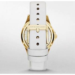👉 Horlogeband wit leder leather Marc by Jacobs MBM1339 16mm 8719217079762