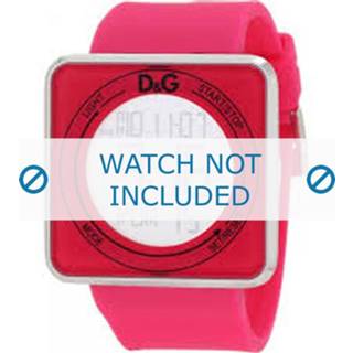 👉 Horlogeband roze rubber Dolce & Gabbana DW0737 28mm 8719217019232