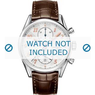 👉 Horlogeband bruin leder leather Tag Heuer CAR2150.FC6291 / CAR2110 WAR5011 CAS2111 CAS2150 CV2013 WAR201B WAR201C WAR201D WAR5012 20mm + stiksel