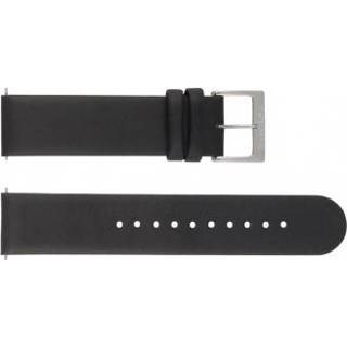 👉 Horlogeband zwart leder leather Mondaine BM20104 16mm 8719217066274