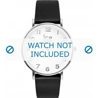 👉 Watch zwart leder leather Ice horlogeband 001502 / CT.BSR.36.L.16 18mm 8719217084124