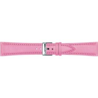 Horlogeband roze leather Leren 18mm PVK-662 8719217038820
