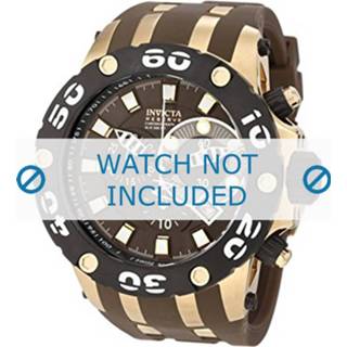 👉 Horlogeband bruin rubber Invicta 0916 Subaqua 32mm 8719217073180