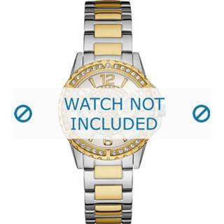 👉 Horlogeband staal bi-color Guess W0705L4 Sassy 18mm 8719217110069
