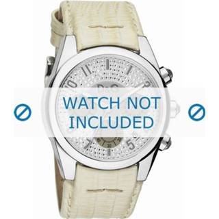 👉 Horlogeband wit beige leder leather onbekend cream white Dolce & Gabbana DW0258 / Ivoor 8719217017474