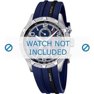 👉 Horlogeband blauw rubber Lotus 15881-1 22mm 8719217085596