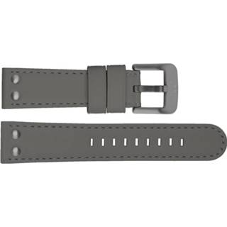 👉 Horlogeband grijs leder leather TW Steel TWB420 22mm + stiksel 8719217066595