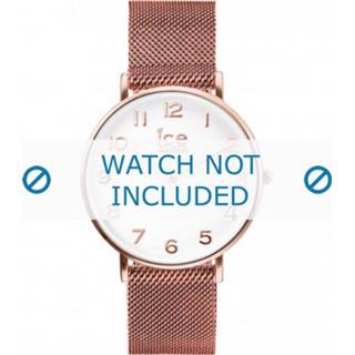 👉 Watch staal metal rosã© Ice horlogeband 012711 / 012710 012709 Rosé 20mm 8719217084100
