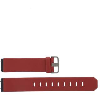 👉 Horlogeband rood leder leather Jacob Jensen 800 serie 17mm 8719217008991
