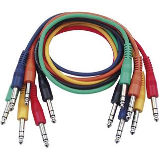 👉 Patchkabel DAP FL12 set van 6 patchkabels stereo recht-recht 90cm 8717748046000