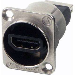 👉 Switchcraft HDMI doorvoer chassisdeel zilver