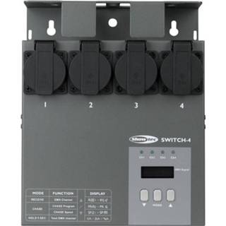 👉 Multiswitch Showtec 4-kanaals DMX switchpack 8717748017185