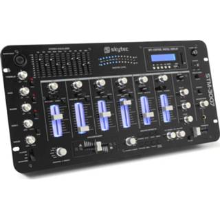 👉 Skytec STM-3007 6-Kanaals 19 inch mixer met SD/USB/MP3/LED/Bluetooth 8715693267211