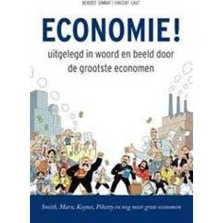 👉 Economie!. uitgelegd in woord en beeld door de grootste economen, Simmat, Benoist, Paperback 9789068687002