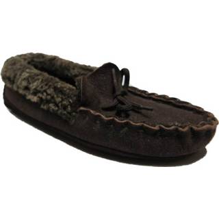 👉 Pantoffels donkerbruin Pantoffel Nursey Moccasin