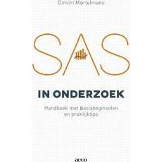 👉 SAS in onderzoek. basisbeginselen en praktijktips, Mortelmans, Dimitri, Hardcover 9789462927698