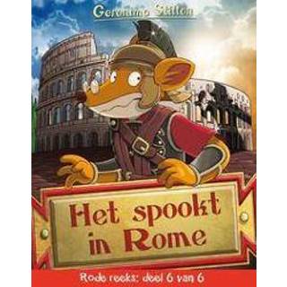 👉 Rode Het spookt in Rome. reeks deel 6, Geronimo Stilton, Hardcover 9789085923879