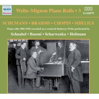 Piano Welte-Mignon Rolls, Vol. 3: Schumann, Brahms, Chopin, Sibelius 636943167922