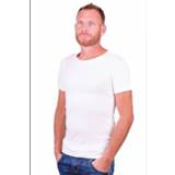 👉 Shirt ronde hals mannen korte wit rood Alan Red T-Shirt No-O White ( two pack )