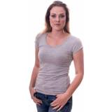 👉 Shirt grijs licht vrouwen korte ronde hals Claesens Women T-Shirt Round neck s/s Grey ( cl 8015 )