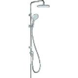 👉 Douche combinatie freshline opbouw scharnierend Dual Shower System chroom Kludi thermostatisch (douche) douchecombinatie set 670900500 4017080081535
