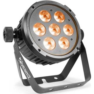 👉 BeamZ BT280 LED flatpar met 7x 10W RGBW_UV LED's incl. remote