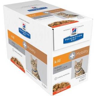 👉 Katten voer nierproblemen Hill's Prescription Diet Feline K/D +Mobility Kip Kattenvoer - 12 x 85 g