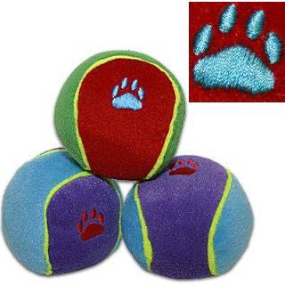 👉 Speelbal bonte speelgoed van pluche Trixie speelballen - Set 6 ballen
